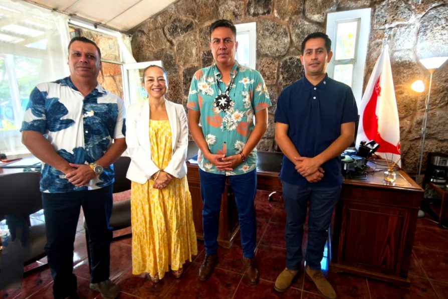 Autoridades locales y jefes se servicios se unieron a los saludos protocolares para recibir al nuevo Delegado Presidencial Provincial Mai Teao Osorio